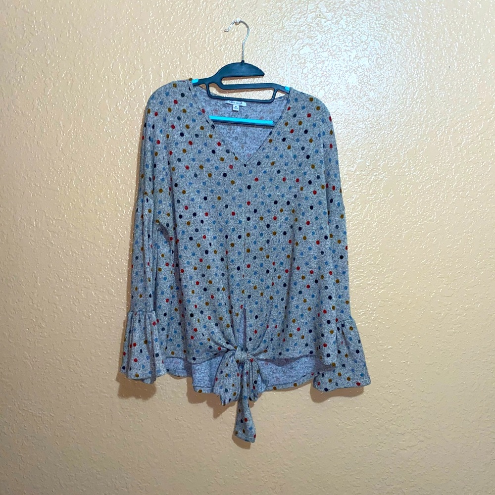 White Birch Polka Dot Top